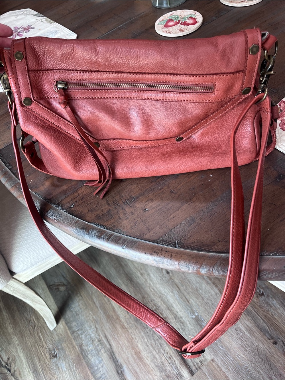 Day & Mood  Boho fold-over crossbody bag.